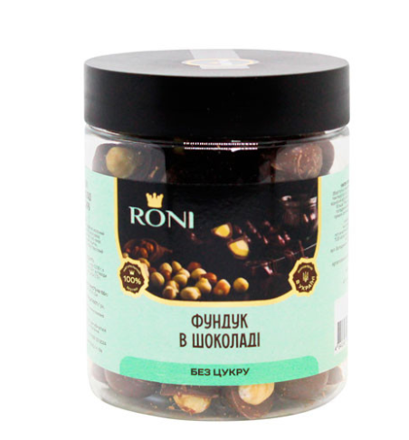 Фундук смаж мол шоколад 250г